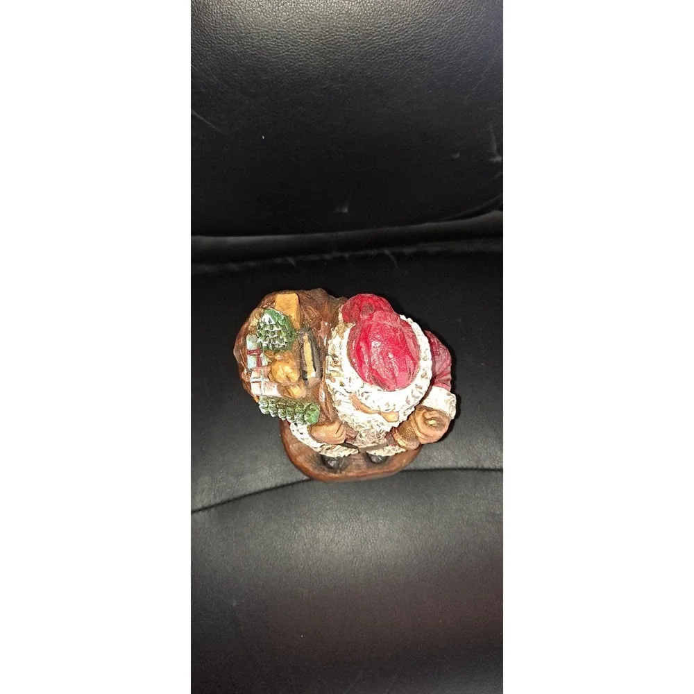 Vintage Collectible Christmas Santa With Bell & Bog of‎ Toys 1987